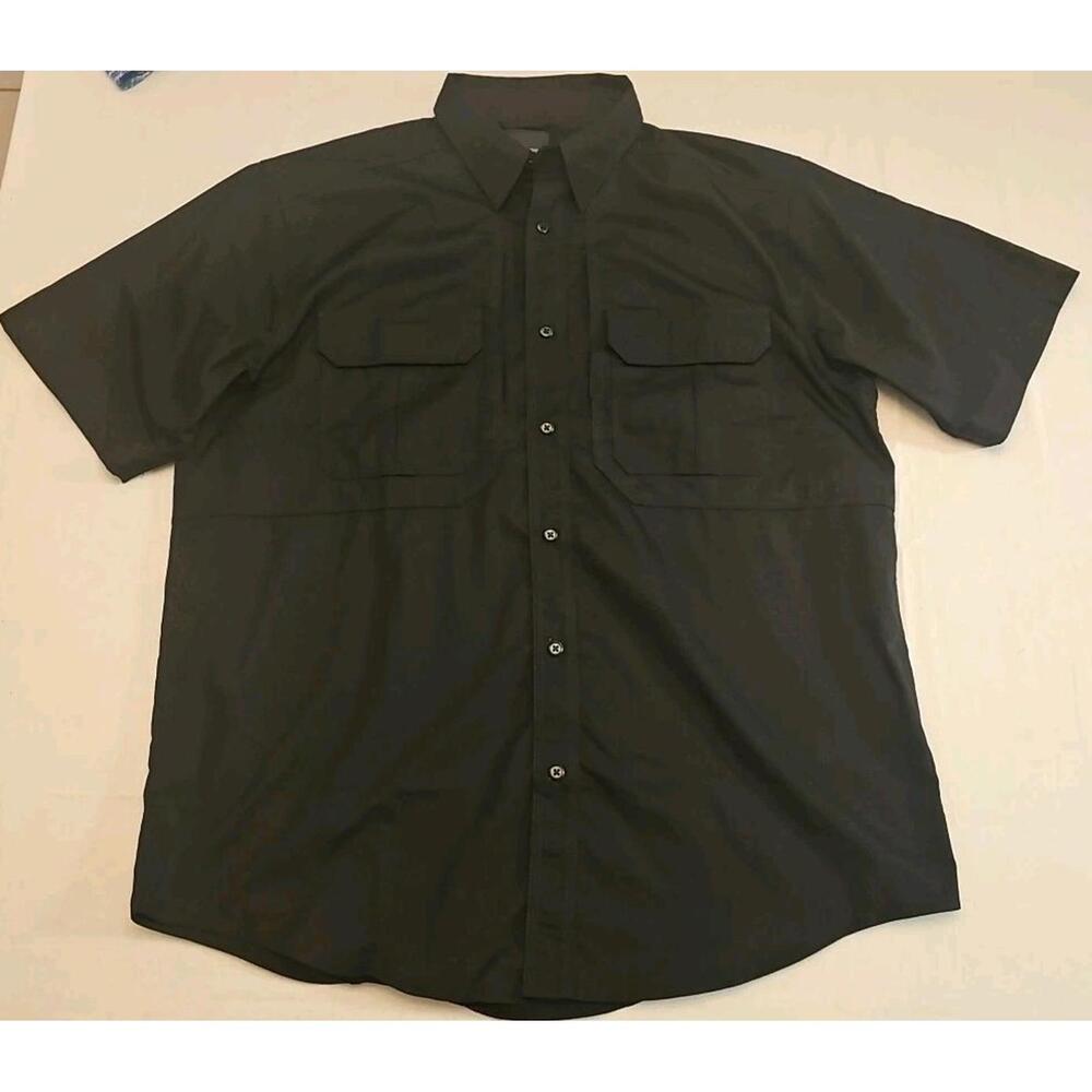 5.11 Tactical Series Short Sleeve Shirt Black Large Workwear‎ Vented